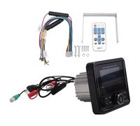 Ujjdwiurgh Marine Radio FM AM MP3 Media Player Boat Stereo Waterproof Bluetooth USB AUX Receiver for UTV ATV SPA RZR Easy to Use