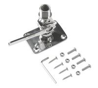 Ujjdwiurgh Marine VHF Antenna Mount, 316 Stainless Steel Antenna Adjustable Base Bracket Holder for Boats Accessories