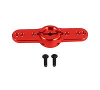 Ujjdwiurgh Metal 15T Servo Horn 15 Tooth Steering Servo Arm for 1/5 RC Climbing Car Gasoline/Electricity Red