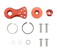 Ujjdwiurgh Metal 25T Adjustable Servo Saver Arm Horn for -4 SCX10 1/10 RC Cars Helicopter Model Boat Upgrade Parts,L,D