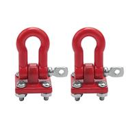 Ujjdwiurgh Metal Climbing Trailer Tow Hook Hooks Buckle, Winch Shackles Accessory for 1/10 Scale RC Crawler Truck D90 SCX10 Climbing Car,Red