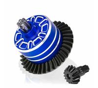 Ujjdwiurgh Metal Differential Case and Steel Differential Gear Set for 1/10 2WD 4WD 3S 4S RC Car Upgrade Parts Blue 35T - 14T