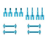 Ujjdwiurgh Metal Drive Shaft Dog Bone Cup Joint Set for TT01 TT-01 TT01D TT01E TT02 TT-02 1/10 RC Car Upgrade Parts