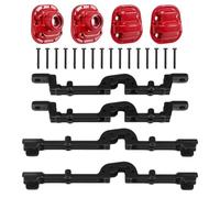 Ujjdwiurgh Metal Front and Rear Bridge Axle Housing Case for MN D90 D91 MN99 MN99S 1/12 RC Car Upgrade Parts Accessories,Black