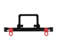 Ujjdwiurgh Metal Front Bumper with Tow Hook for MN D90 D91 D96 MN-90 MN99S 1/12 RC Car Upgrade Parts Accessories,Black