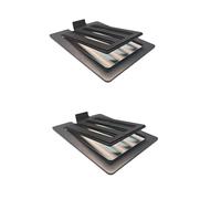 Ujjdwiurgh Metal Heavy Duty Speaker Desktop Stand Damping Pad for Soundbar Studio Speakers Prevents Sound Distortion
