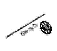Ujjdwiurgh Metal Main Drive Shaft with Bearing Set QZJ04 for Q901 Q902 Q903 9130 9136 9137 1/16 RC Car Replacement