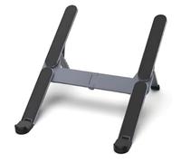 Ujjdwiurgh Metal Mini Foldable Laptop Stand for 10-17 Inch Adjustability Portable Notebook Holder Ideal Black