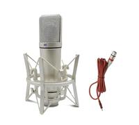 Ujjdwiurgh Metal Professional Microphone Studio Microphone for Computer Gaming Recording Singing Podcast Sound Card