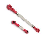 Ujjdwiurgh Metal Steering Rod Servo Link Rod for HB Toys ZP1001 ZP1002 ZP1003 ZP1004 1/10 RC Crawler Car Upgrade Parts,Red