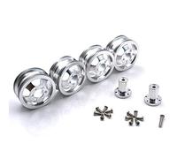 Ujjdwiurgh Metal Upgrade Shock-Proof Wheel Hub Rim for B1 B16 B24 B36 C14 C24 1/16 RC Truck with Screw