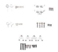Ujjdwiurgh Metal Upgraded Parts Steering Cup Swing Arm Plate Set for P929 P939 K969 K979 K989 K999 1/28 RC Car,Silver