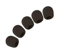 Ujjdwiurgh Microphone Ball Sponge Foam Cover (Set of 5, Black)