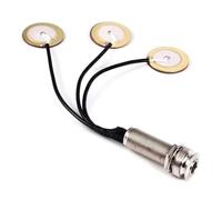 Ujjdwiurgh Microphone Contact Acoustic Guitar Preamp Pickup 3 in 1 Piezo Pickup Transducer Self-Adhesive 1/4 Inch