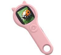 Ujjdwiurgh Microscope for Kids - Portable Handheld Magnifying Glass Digital Microscope for Kids Educational Science Toys Pink