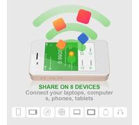 Ujjdwiurgh Mini 4G LTE Wifi Sharing SIM Card Router Travel Hotspot G2 Pro Portable Mobile Wireless Modem Touch Screen Black