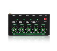 Ujjdwiurgh Mini Audio Mixer 4 Channel Professional Sound Mixer Line Mixer for Club Bar Small Audio Mixer