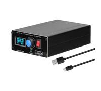 Ujjdwiurgh Mini Automatic Antenna Tuner ATU-100-0A 1.8 to 55MHz 0.91" OLED Display Aluminum Alloy Outcase Case 1500mAh Battery Included New