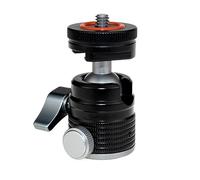 Ujjdwiurgh Mini Ball Head Tripod Head with Universal 3/8 Inch Screw Mounts for DSLR Cameras Flash Tripod Monopod Fill Light Easy to Use