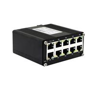 Ujjdwiurgh Mini Industrial10 Port PoE Gigabit Ethernet Switch Industrial Switch Ethernet 10/100/1000Mbps RJ45 DIN Rail IP40