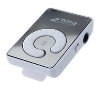 Ujjdwiurgh Mini Mirror Clip USB Digital Mp3 Music Player Support 8GB SD TF Card White