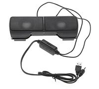 Ujjdwiurgh Mini Portable USB Stereo Speakers Line Controller Soundbar for Laptop Mp3 Phone Music Player PC with Clip