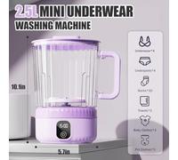 Ujjdwiurgh Mini Portable Washing Machine 2.5L Upgrade, Large Capacity Underwear Washer for Small Clothes Deep Cleaning