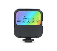 Ujjdwiurgh Mini RGB Full Color Fill Light LED Portable Atmosphere Video Light for SLR Cameras and Video Cameras