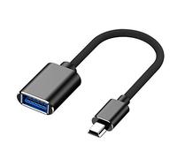 Ujjdwiurgh Mini To Usb 2.0 a Female Otg Adapter Cable, Suitable for U Disk Handle Flat White Car Mp3