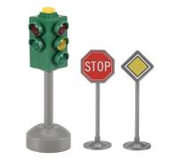 Ujjdwiurgh Mini Traffic Signs Road Light Block with Sound LED Children Safety Traffic Light Model Kids Traffic Light Toys