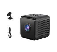 Ujjdwiurgh Mini Wifi Camera Black ABS Home Security Surveillance Camera Monitor Wireless 1080P Video Clear IR Night Vision Motion Detection