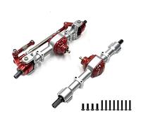 Ujjdwiurgh MN78 Metal Front and Rear Axle with 3mm to 4mm Shaft Sleeve for MN78 MN-78 MN 78 1/12 RC Car Upgrade Parts,Silver