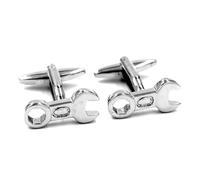 Ujjdwiurgh Modeling Metal Cufflinks DIY Tool Utility Tool Kit Ornament Wrench Tool Cufflinks Set Spare Parts Accessories