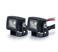 Ujjdwiurgh Modified Headlights Spotlights Car Top Lights Bumper Lights for SCX10 TRX4 TRX6 1/10 RC Crawler Car,C