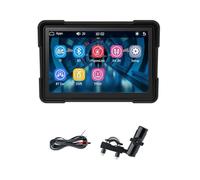 Ujjdwiurgh Motorcycle 5 Inch Bluetooth Portable Screen GPS Navigation IP67 Waterproof Wireless Carplay Android Auto MP5 Player