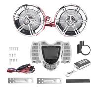 Ujjdwiurgh Motorcycle Audio Stereo Speakers Wireless Bluetooth MP3 Player Waterproof FM Audio for Motor Scooter Bike ATV UTV