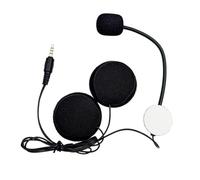 Ujjdwiurgh Motorcycle Helmets Intercom Mic Headset 2 Speakers 32Ω Microphone for Half-Motorcycle Helmet Straight Plug