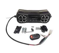 Ujjdwiurgh Motorcycle Speakers Wireless Stereo Audio System 12V Handlebar Mount MP3 Player AUX-in USB FM Radio Motorcycle Colorful Lights Front Handlebar Tube Player