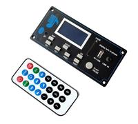Ujjdwiurgh MP3 Decoder Board 12V LCD Bluetooth WAV Decode MP3 Recording Rec Player Audio Module Supports FM Radio AUX USB with Display