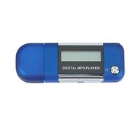 Ujjdwiurgh Mp3 Player 4GB U Disk Music Player Supports Replaceable AAA Battery, Recording (Blue)