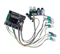 Ujjdwiurgh -MT21S KTV Microphone Lead Type and 2.1 Channel Bluetooth Amplifier Board Audio Machine 50+ 50+ 100W