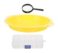 Ujjdwiurgh Multi Functional Mini Size Plastic Mesh Sieve Gold Basin Tools Panning Filter Sorting Sifting Portable