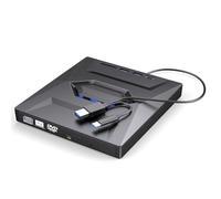 Ujjdwiurgh Multifunction USB3.0 TYPE External Mobile Drive CD DVD Burner,SD Card,U Disk Player CD Rom 24X Read Speed CD-RW
