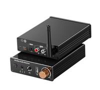 Ujjdwiurgh Multifunctional Bluetooth 6.0 Receiver Transmitter, Stereo Receiver Bluetooth Power Amp/AUX/USB/6.5mm MIC