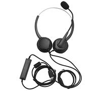 Ujjdwiurgh Mute Function Call Center USB Headset Noise Cancelling USB Call Center Headphone with Microphone for Skype Computer