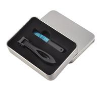 Ujjdwiurgh Nail Clipper Set Thick Toenail & Fingernail Cutter with Wide Jaw Opening Stainless Steel Nail File Ingrown Manicure Pedicure Kit for Men & Women Black