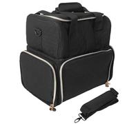 Ujjdwiurgh Nail Polish Organizer Holds 24 Bottles Removable Bags and Tools Storage Pockets