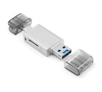 Ujjdwiurgh Nano Memory Card & TF SD Card to USB C & USB 2.0 Card Reader Adapter Plug & Play