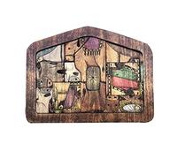 Ujjdwiurgh Nativity Puzzle Wooden Jesus Puzzle Statue with Wood Burned Design for Adults and Kids Easy to Use -Large