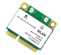 Ujjdwiurgh Network Card Accessories Plastic NIC 1200M WiFi Wireless LAN Dual Band 2.4G 5Ghz Bluetooth 4.2 Gigabit Wireless LAN Adapter For Win7 Win8 Win10 Linux 8265HMW